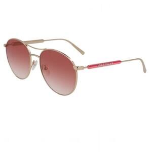 Longchamp LO133S 770 Rose Gold Oval Sunglasses Women’s Sz 59-17-145